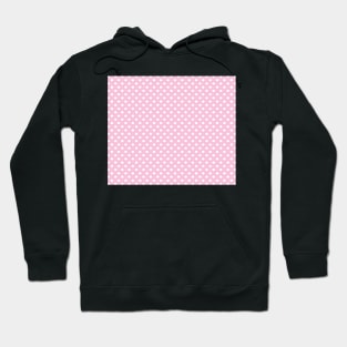 Pink and White Polka Dot Pattern Hoodie